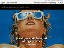 Tablet Screenshot of optykomat.pl